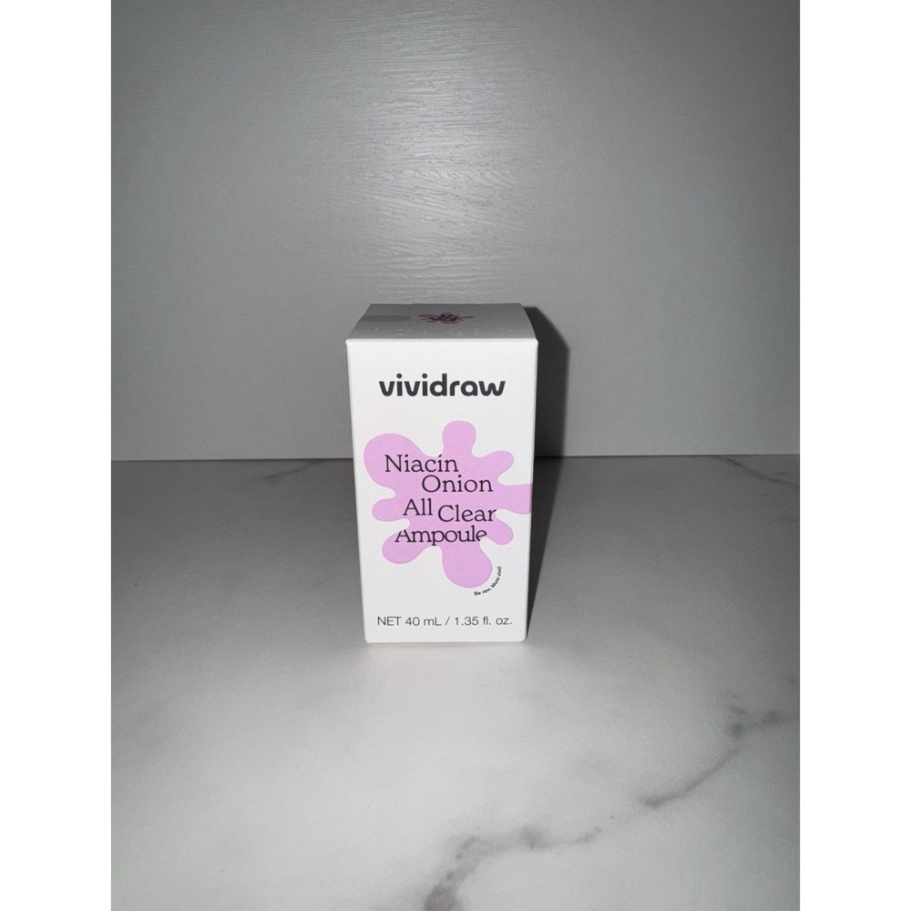 Vividraw Niacin Onion All Clear Ampoule 40ml / 1.35 fl oz Brand New Sealed Kbeat